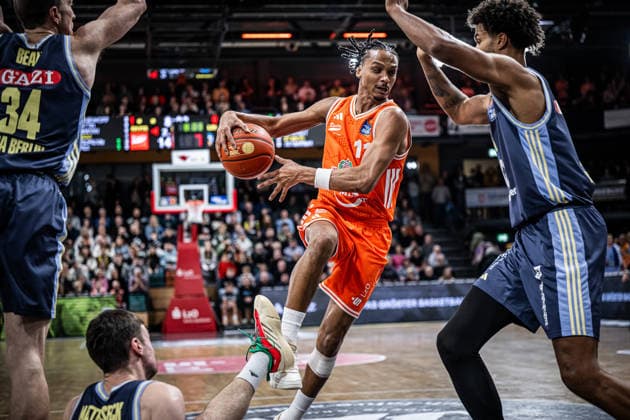 1. Basketball Bundesliga, easyCredit BBL, Saison 2025 2026, Herren, Hauptrunde, 16. Spieltag, 17.01.2026, RASTA Vechta - ALBA Berlin Alonzo Verge ( 11 - RASTA Vechta) in Aktion Vechta RASTA Dome Niedersachsen Deutschland