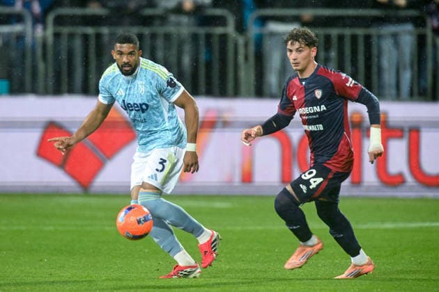 Juventus FC s Bremer in action during the Serie A soccer match between Cagliari Calcio and Juventus FC at the Unipol Domus in Cagliari, Sardinia - Saturday, 17th January 2026. - Soccer  Copyright: xGianlucaxZuddas LaPressex