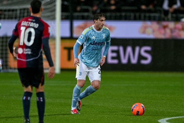 Juventus FC s Fabio Miretti in action during the Serie A soccer match between Cagliari Calcio and Juventus FC at the Unipol Domus in Cagliari, Sardinia - Saturday, 17th January 2026. - Soccer  Copyright: xGianlucaxZuddas LaPressex