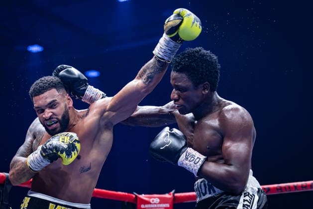 WBF WM: Freddy Kiwitt (GER) vs Suleiman Jafaru (NGA); 17.01.26 Kampf WBF WM: Freddy Kiwitt (GER) vs Suleiman Jafaru (NGA), GP JOULE Arena am 17.01.26 *** WBF WM Freddy Kiwitt GER vs Suleiman Jafaru NGA 17 01 26 Fight WBF WM Freddy Kiwitt GER vs Suleiman Jafaru NGA , GP JOULE Arena on 17 01 26 Copyright: xBEAUTIFULxSPORTS MarioxM.xKobergx