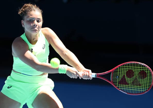 January 18, 2026, Melbourne, Victoria, Australia: JASMINE PAOLINI of Italy during the match against A. Sasnovich in the first round of Australian Open, Melbourne, Australia. Paollini won 6:1, 6:2 Melbourne Australia - ZUMAc278 20260118_zsp_c278_004 Copyright: xMarcinxCholewinskix