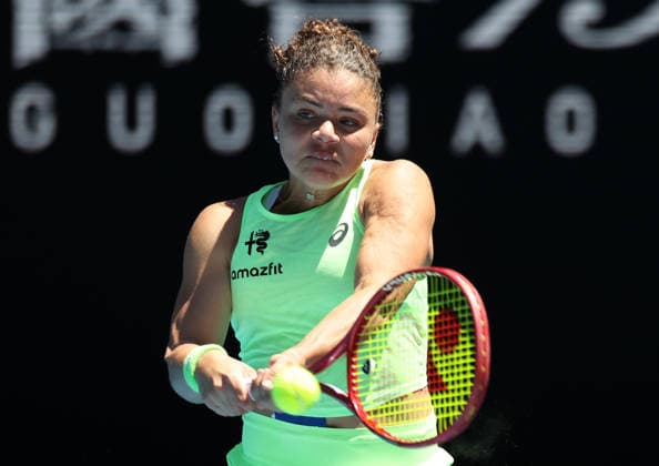 January 18, 2026, Melbourne, Victoria, Australia: JASMINE PAOLINI of Italy during the match against A. Sasnovich in the first round of Australian Open, Melbourne, Australia. Paollini won 6:1, 6:2 Melbourne Australia - ZUMAc278 20260118_zsp_c278_023 Copyright: xMarcinxCholewinskix