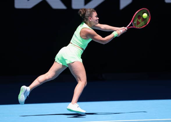Jasmine Paolini (ITA), Australian Open 2026, Melbourne Park, Melbourne, Victoria, Australia. Copyright: xJuergenxHasenkopfx