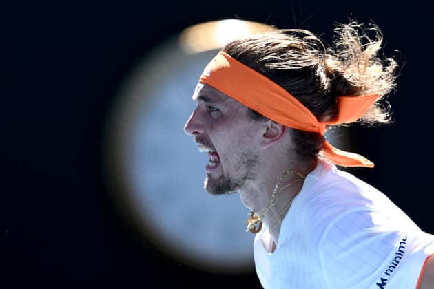 TENNIS AUSTRALIAN OPEN, Alexander Zverev of Germany in action during the Men™s 1st round match against Gabriel Diallo of Canada on day 1 of the 2026 Australian Open tennis tournament at Melbourne Park in Melbourne, Sunday, January 18, 2026. ( NO ARCHIVING MELBOURNE VICTORIA AUSTRALIA  Copyright: xJOELxCARRETTx 20260118156012125728