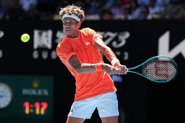 Gabriel Diallo (CAN), Australian Open 2026, Melbourne Park, Melbourne, Victoria, Australia. Copyright: xJuergenxHasenkopfx