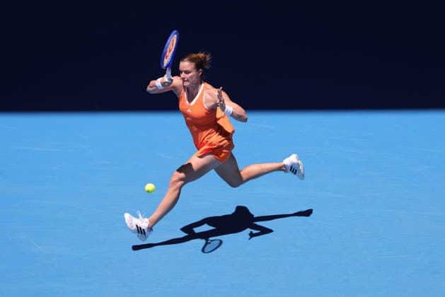 Maria Sakkari, GRE, during first round of 2026 Australian Open in Melbourne, 18 01 2026; -
