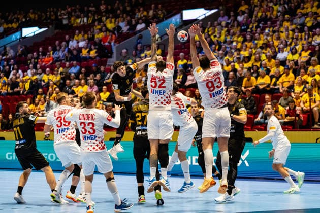 Croatia v Georgia, EHF EURO 2026, Malmo, Sweden Malmo, Sweden - 2026, January 17 : Giorgi Tskhovrebadze (11) of Georgia seen during the EHF Euro 2026 match between Croatia v Georgia at Malmo Arena, Malmo on 17 01 2026 Sweden, Malmö, Malmö Arena  Copyright: xGonzalesxPhoto TobiasxJorgensenx
