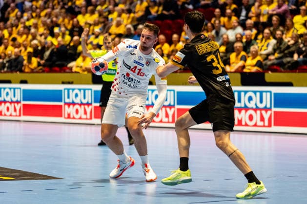 Croatia v Georgia, EHF EURO 2026, Malmo, Sweden Malmo, Sweden - 2026, January 17 : Tin lucin (41) of Croatia seen during the EHF Euro 2026 match between Croatia v Georgia at Malmo Arena, Malmo on 17 01 2026 Sweden, Malmö, Malmö Arena  Copyright: xGonzalesxPhoto TobiasxJorgensenx