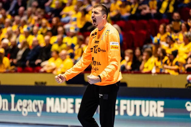 Croatia v Georgia, EHF EURO 2026, Malmo, Sweden Malmo, Sweden - 2026, January 17 : Matej Mandic (12) of Croatia seen during the EHF Euro 2026 match between Croatia v Georgia at Malmo Arena, Malmo on 17 01 2026 Sweden, Malmö, Malmö Arena  Copyright: xGonzalesxPhoto TobiasxJorgensenx