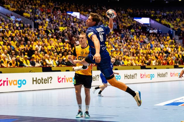 Netherlands v Sweden, EHF Euro 2026, Malmo, Sweden Malmo, Sweden - 2026, January 17 : Lars Kooij (15) of Netherlands seen during the EHF Euro 2026 match between Netherlands v Sweden at Malmo Arena, Malmo on 17 01 2026 Sweden, Malmo, Malmö Arena  Copyright: xGonzalesxPhoto TobiasxJorgensenx