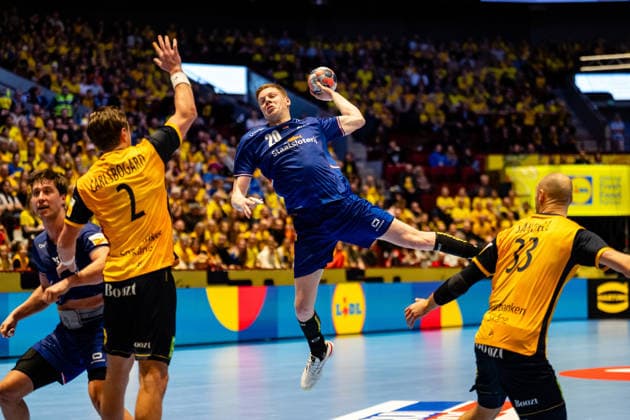Netherlands v Sweden, EHF Euro 2026, Malmo, Sweden Malmo, Sweden - 2026, January 17 : Niels Versteijnen (20) of Netherlands seen during the EHF Euro 2026 match between Netherlands v Sweden at Malmo Arena, Malmo on 17 01 2026 Sweden, Malmo, Malmö Arena  Copyright: xGonzalesxPhoto TobiasxJorgensenx