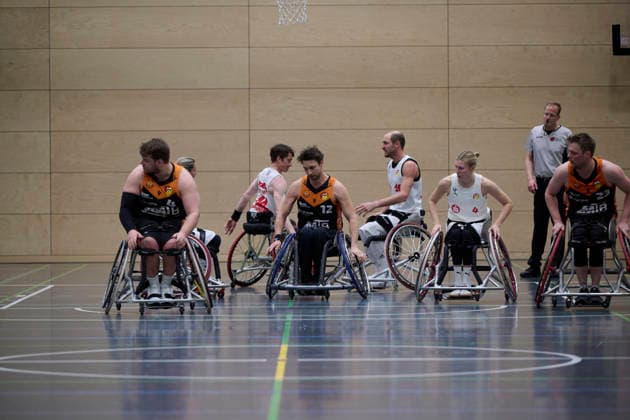 Nürnberg Falcons vs. Hannover United 2, Rollstuhl Basketball, 2. Rollstuhl Basketball Bundesliga, Division A, RBBL2 Div A 25 26, Nürnberg, Sporthalle Berthold-Brecht-Schule RBBL2, Nürnberg Falcons vs. Hannover United 2 Nürnberg Sporthalle Berthold-Brecht-Schule Bayern Deutschland