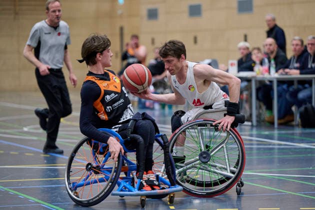 Nürnberg Falcons vs. Hannover United 2, Rollstuhl Basketball, 2. Rollstuhl Basketball Bundesliga, Division A, RBBL2 Div A 25 26, Nürnberg, Sporthalle Berthold-Brecht-Schule RBBL2, Nürnberg Falcons vs. Hannover United 2 Nürnberg Sporthalle Berthold-Brecht-Schule Bayern Deutschland