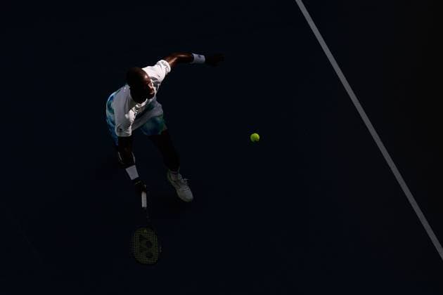 Frances Tiafoe of the United States of America Australian Open tennis tournament, Day One, Melbourne Park, Australia - 18 Jan 2026Melbourne Melbourne Park Victoria (VIC) Australia  Copyright: xRachelxBach Shutterstockx 16302999ai