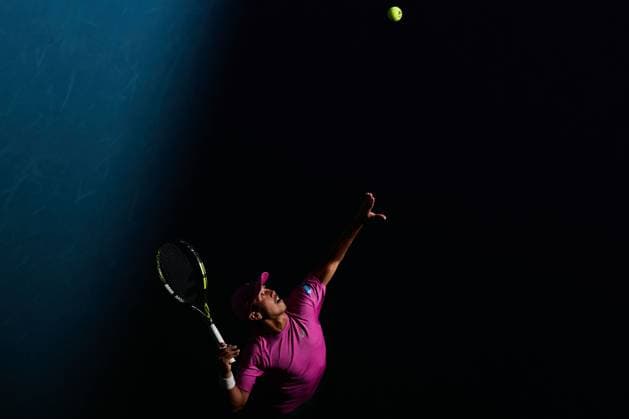 Jason Kubler of Australia serves Australian Open tennis tournament, Day One, Melbourne Park, Australia - 18 Jan 2026Melbourne Melbourne Park Victoria (VIC) Australia  Copyright: xRachelxBach Shutterstockx 16302999ap
