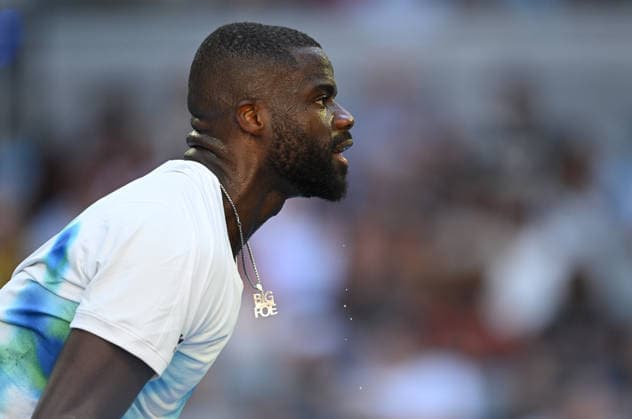 TENNIS AUSTRALIAN OPEN, Frances Tiafoe of USA during the Men™s 1st round match against Jason Kubler of Australia on day 1 of the 2026 Australian Open tennis tournament at Melbourne Park in Melbourne, Wednesday, January 14, 2026. ( NO ARCHIVING MELBOURNE VICTORIA AUSTRALIA  Copyright: xLUKASxCOCHx 20260118157735893296