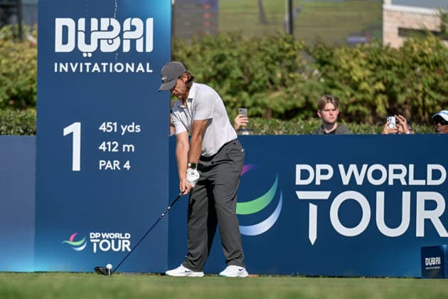 Dubai Invitational Golf Championship DUBAI, UNITED ARAB EMIRATES - JANUARY 18: Tommy Fleetwood competes during the Dubai Invitational at Dubai Creek Resort Golf Course in Dubai, United Arab Emirates on January 18, 2026. Waleed Zein Anadolu Dubai United Arab Emirates. Editorial use only. Please get in touch for any other usage.  Copyright: x2026xAnadoluxWaleedxZeinx