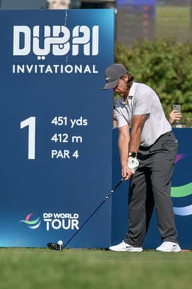 Dubai Invitational Golf Championship DUBAI, UNITED ARAB EMIRATES - JANUARY 18: Tommy Fleetwood competes during the Dubai Invitational at Dubai Creek Resort Golf Course in Dubai, United Arab Emirates on January 18, 2026. Waleed Zein Anadolu Dubai United Arab Emirates. Editorial use only. Please get in touch for any other usage.  Copyright: x2026xAnadoluxWaleedxZeinx