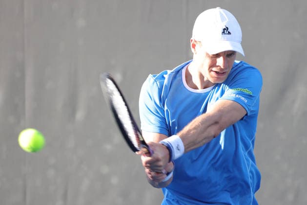 Yannick Hanfmann, GER, during first round of 2026 Australian Open in Melbourne, 18 01 2026; -