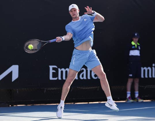 Yannick Hanfmann (GER), Australian Open 2026, Melbourne Park, Melbourne, Victoria, Australia., Australian Open 2023Yannick Hanfmann (GER), Australian Open 2026, Melbourne Park, Melbourne, Victoria, Australia. Copyright: xJuergenxHasenkopfx