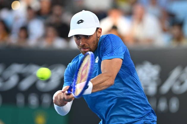 TENNIS AUSTRALIAN OPEN, Benjamin Bonzi of France in action against Cameron Norrie of Great Britain during the Men™s Singles first round match on day 1 of the 2026 Australian Open tennis tournament at Melbourne Park in Melbourne, Sunday, January 18, 2026. ( NO ARCHIVING MELBOURNE VICTORIA AUSTRALIA  Copyright: xLUKASxCOCHx 20260118167823188642