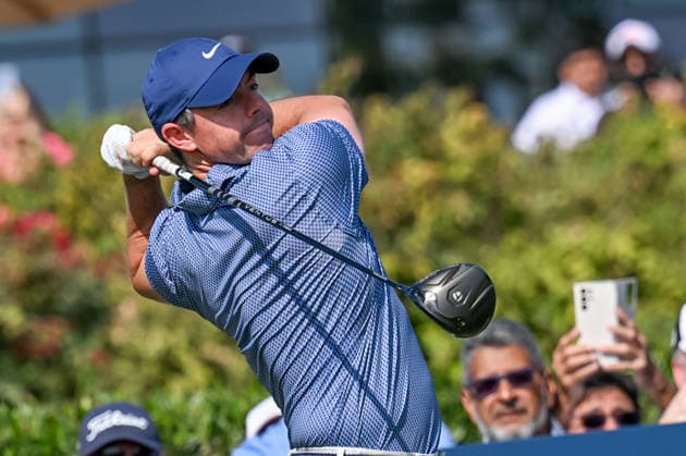 Dubai Invitational 2026 DUBAI, UNITED ARAB EMIRATES - JANUARY 18: Northern Irish professional golfer Rory McIlroy competes at the Dubai Invitational 2026 at Dubai Creek Resort on January 18, 2026 in Dubai, United Arab Emirates. Waleed Zein Anadolu Dubai United Arab Emirates. Editorial use only. Please get in touch for any other usage.  Copyright: x2026xAnadoluxWaleedxZeinx