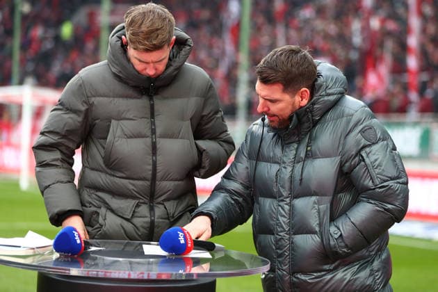 2. Bundesliga: 1. FC Kaiserslautern - Hannover 96 am 18.01.2026 im Fritz-Walter-Stadion in Kaiserslautern Patrick Helmes und Simon Terodde