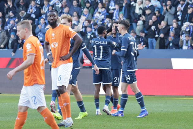 18.01.2026, xgrfx, Fussball 2.Bundesliga, VfL Bochum - SV Darmstadt 98 v.l. Tor, Francis Onyeka (VfL Bochum) (DFL DFB REGULATIONS PROHIBIT ANY USE OF PHOTOGRAPHS as IMAGE SEQUENCES and or QUASI-VIDEO) Bochum