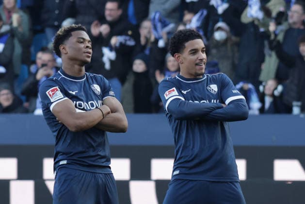 18.01.2026, xgrfx, Fussball 2.Bundesliga, VfL Bochum - SV Darmstadt 98 v.l. Tor, Francis Onyeka (VfL Bochum) (DFL DFB REGULATIONS PROHIBIT ANY USE OF PHOTOGRAPHS as IMAGE SEQUENCES and or QUASI-VIDEO) Bochum