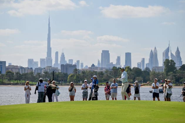 Dubai Invitational 2026 DUBAI, UNITED ARAB EMIRATES - JANUARY 18: South African professional golfer Dylan Frittelli competes at the Dubai Invitational 2026 at Dubai Creek Resort on January 18, 2026 in Dubai, United Arab Emirates. Waleed Zein Anadolu Dubai United Arab Emirates. Editorial use only. Please get in touch for any other usage.  Copyright: x2026xAnadoluxWaleedxZeinx
