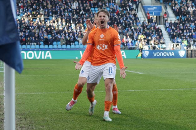 18.01.2026, xgrfx, Fussball 2.Bundesliga, VfL Bochum - SV Darmstadt 98 v.l. Tor, Luca Marseiler (SV Darmstadt) (DFL DFB REGULATIONS PROHIBIT ANY USE OF PHOTOGRAPHS as IMAGE SEQUENCES and or QUASI-VIDEO) Bochum