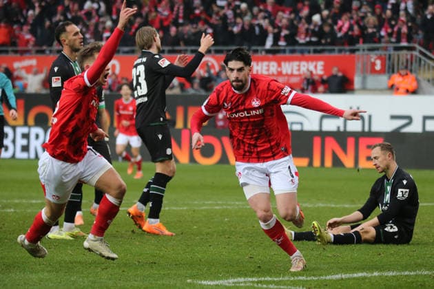 2. Bundesliga: 1. FC Kaiserslautern - Hannover 96 am 18.01.2026 im Fritz-Walter-Stadion in Kaiserslautern Torjubel nach dem Tor zum celebrating the goal celebrate 2:1 durch Semih Sahin (1. FC Kaiserslautern)
