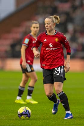 18th January 2026; Leigh Sports Village, Manchester, England; Womens FA Cup Football, Manchester United, ManU versus Burnley; Lea Schuller of Manchester United Women  TimxWilliams Content restricted for UK based newspaper