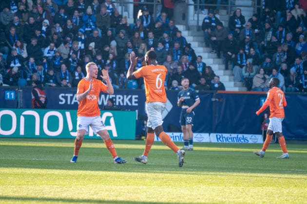 Deutschland: 2.Bundesliga 2025 26 Vfl Bochum vs. SV Darmstadt 98,18. Spieltag - 18.01.2026 - Vonovia Ruhstadion (Bochum) Jubeltor Patric Pfeiffer (SV Darmstadt 98,6)