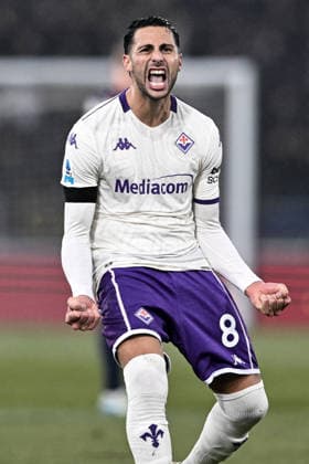 Mp Bologna 18 01 2026 - campionato di calcio Serie A Bologna-Fiorentina foto Matteo Papini Image nella foto: esultanza gol Rolando Mandragora 