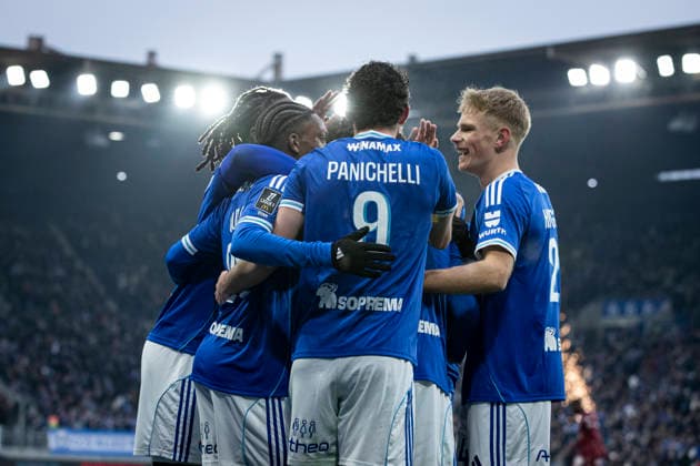 FOOTBALL: Ligue 1 Racing Strasbourg (RCS) vs Metz FC. 18 01 2026 Stade de la Meinau - Strasbourg Joie des joueurs de l equipe de Racing Strasbourg apres le but de Diego Moreira 7 (RCS)  Copyright: xElyxandroxCEGARRAx