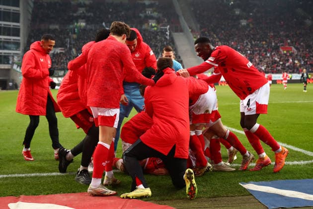 2. Bundesliga: 1. FC Kaiserslautern - Hannover 96 am 18.01.2026 im Fritz-Walter-Stadion in Kaiserslautern Torjubel nach dem Tor zum celebrating the goal celebrate 3:1 durch Naatan Mikael Skyttä (1. FC Kaiserslautern)