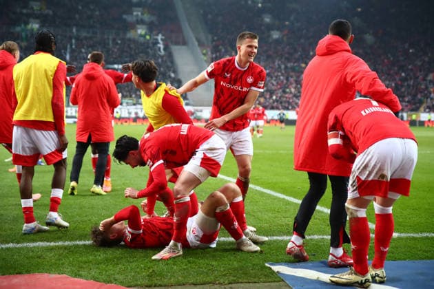 2. Bundesliga: 1. FC Kaiserslautern - Hannover 96 am 18.01.2026 im Fritz-Walter-Stadion in Kaiserslautern Torjubel nach dem Tor zum celebrating the goal celebrate 3:1 durch Naatan Mikael Skyttä (1. FC Kaiserslautern)