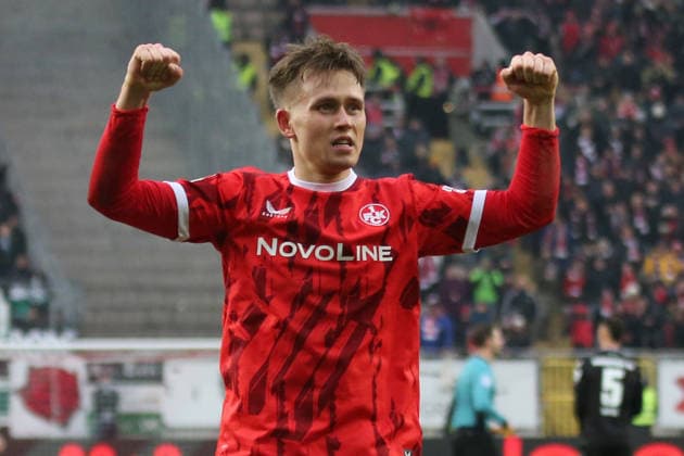 2. Bundesliga: 1. FC Kaiserslautern - Hannover 96 am 18.01.2026 im Fritz-Walter-Stadion in Kaiserslautern Torjubel nach dem Tor zum celebrating the goal celebrate 3:1 durch Naatan Mikael Skyttä (1. FC Kaiserslautern)