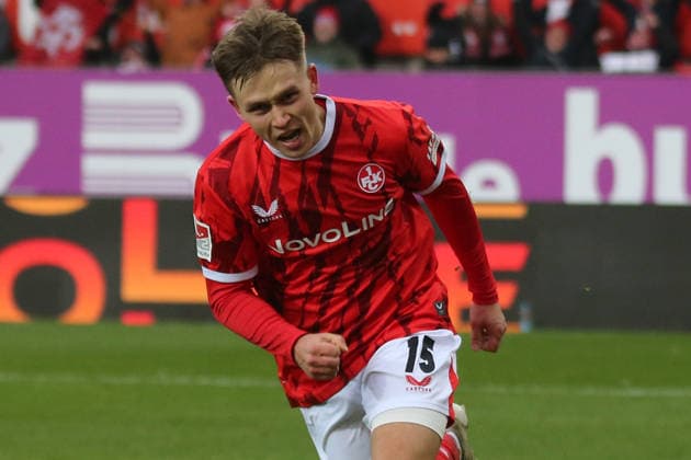2. Bundesliga: 1. FC Kaiserslautern - Hannover 96 am 18.01.2026 im Fritz-Walter-Stadion in Kaiserslautern Torjubel nach dem Tor zum celebrating the goal celebrate 3:1 durch Naatan Mikael Skyttä (1. FC Kaiserslautern)