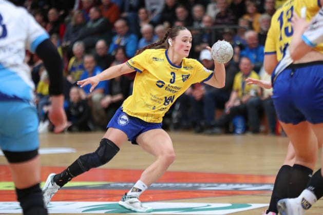 Handball, 2. Alsco HBF: HC Leipzig - TuS Lintfort; 18.01.2026 Lara Seidel (3, HC Leipzig). 2. Alsco Handball Bundesliga Frauen, HBF, Saison 2025 2026, 14. Spieltag: HC Leipzig vs. TuS Lintfort am 18.01.2026 in der Sporthalle Brüderstraße Leipzig. Copyright: xBEAUTIFULxSPORTS JanxKaeferx