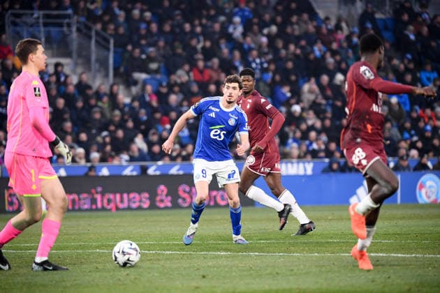 RC Strasbourg Alsace v FC Metz - Ligue 1 McDonald s 2025 2026 09 Joaquin PANICHELLI (rcsa) during the Ligue 1 McDonald s match between Strasbourg and Metz at Stade de la Meinau on January 18, 2026 in Strasbourg, France. Strasbourg France  Copyright: xFEPx 776348252