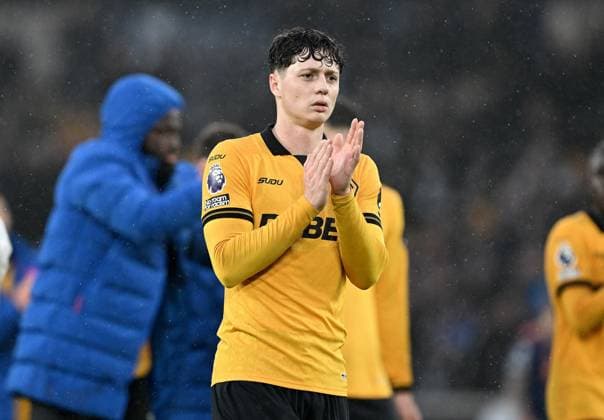 Ladislav Krejci of Wolverhampton Wanderers applauds the fans after the game Wolverhampton Wanderers v Newcastle United, Premier League, Football, Molineux, Wolverhampton, UK - 18 Jan 2026Wolverhampton Molineux United Kingdom EDITORIAL USE ONLY No use with unauthorised audio, video, data, fixture lists, club league logos or live services. Online in-match use limited to 120 images, no video emulation. No use in betting, games or single club league player publications.  Copyright: xAnnaxGowthorpe Shutterstockx 16348228ap