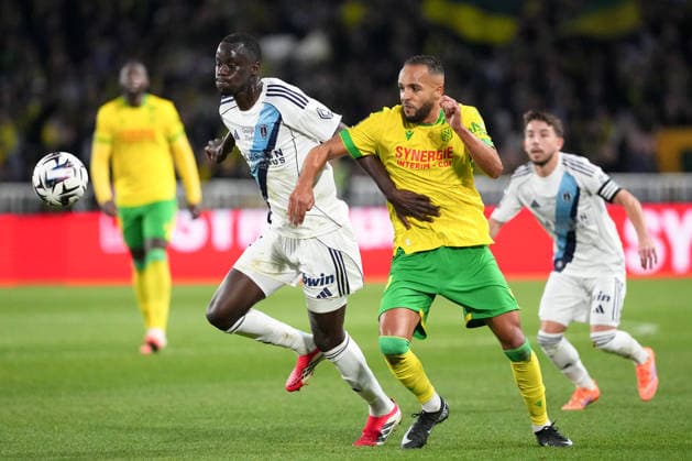 FC Nantes v Paris FC - Ligue 1 McDonald s 2025 2026 19 Youssef EL ARABI (fcn) - 05 Moustapha MBOW (pfc) during the Ligue 1 McDonald s match between FC Nantes and Paris FC at Stade de la Beaujoire on January 18, 2026 in Nantes, France. Nantes France  Copyright: xFEPx 776348248