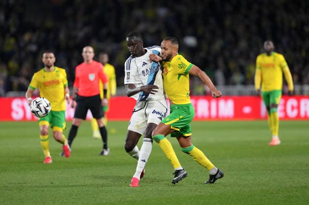 FC Nantes v Paris FC - Ligue 1 McDonald s 2025 2026 19 Youssef EL ARABI (fcn) - 05 Moustapha MBOW (pfc) during the Ligue 1 McDonald s match between FC Nantes and Paris FC at Stade de la Beaujoire on January 18, 2026 in Nantes, France. Nantes France  Copyright: xFEPx 776348248