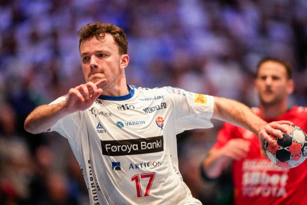 European Handball Championship, Montenegro Faroe Islands Baerum 20260118 The Faroe Islands Hakun av Teigum during the EC handball match between the Faroe Islands and Montenegro in the Unity arena Photo Cornelius Poppe NTB Baerum Norway EDITORIAL USE ONLY RESTRICTED USE FOR BETTING COMPANIES  Copyright: xCorneliusxPoppex xNTBx