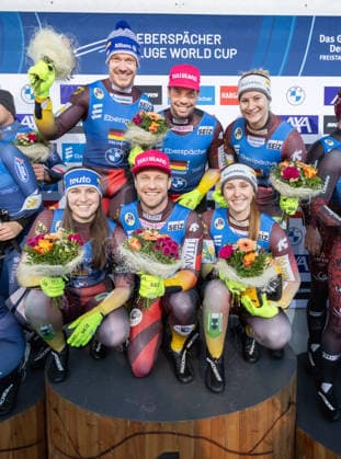 picture: Team Germany 18.01.2026 luge 4. FIL Eberspächer Team Relay World Cup and 57. European Championships, LOTTO Thüringen Ice Arena Oberhof, Germany (GER) photographer: FIL Michael Kristen *** picture Team Germany 18 01 2026 luge 4 FIL Eberspächer Team Relay World Cup and 57 European Championships, LOTTO Thüringen Ice Arena Oberhof, Germany GER photographer FIL Michael Kristen