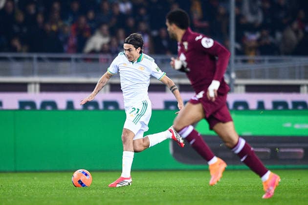 2026-01-18 Torino FC v AS Roma - Serie A TURIN, ITALY - JANUARY 18: Paulo Dybala of AS Roma in action during the Serie A match between Torino FC and AS Roma at Stadio Olimpico di Torino on January 18, 2026 in Turin, Italy. (Photo by Alberto Gandolfo BSR Agency) Turin Italy Content not available for redistribution in The Netherlands directly or indirectly through any third parties. Copyright: xBSRxAgencyx