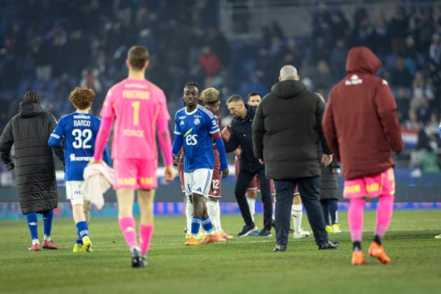 FOOTBALL: Ligue 1 Racing Strasbourg (RCS) vs Metz FC. 18 01 2026 Stade de la Meinau - Strasbourg Joie des joueurs de l equipe de Racing Strasbourg apres leur victoire  Copyright: xelyxandroxcegarrax