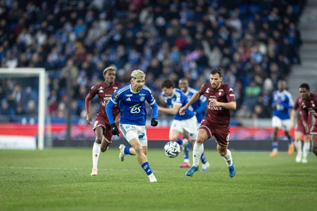 FOOTBALL: Ligue 1 Racing Strasbourg (RCS) vs Metz FC. 18 01 2026 Stade de la Meinau - Strasbourg Julio Encisco 19 (RCS)  Copyright: xelyxandroxcegarrax